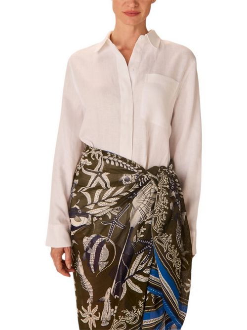 sciarpa donna 100x190 fantasia neptune militare Inoui Editions | SCARF100-NEPTUNEKHAKI